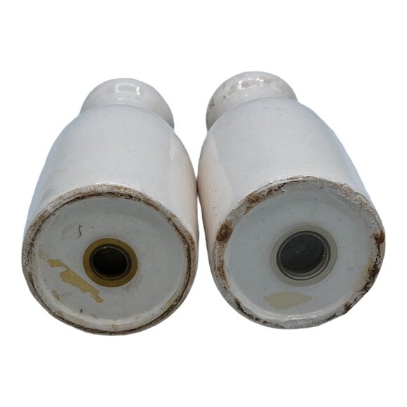 Vtg Milk Jug Rooster Ceramic Salt Pepper Shakers Red Basket Kitsch Kitchen Decor - Picture 8 of 12